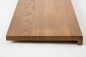 Preview: Windowsill Oak Select Natur A/B 26 mm, full lamella, bronze oiled, with overhang